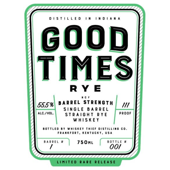 Good Times Barrel Strength Straight Rye Whiskey – DramStreet.com