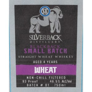 Silverback Blackback 4 Year Old Straight Wheat Whiskey